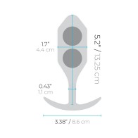 Plug Anal Pesado de Silicona b-Vibe Snug Plug 4