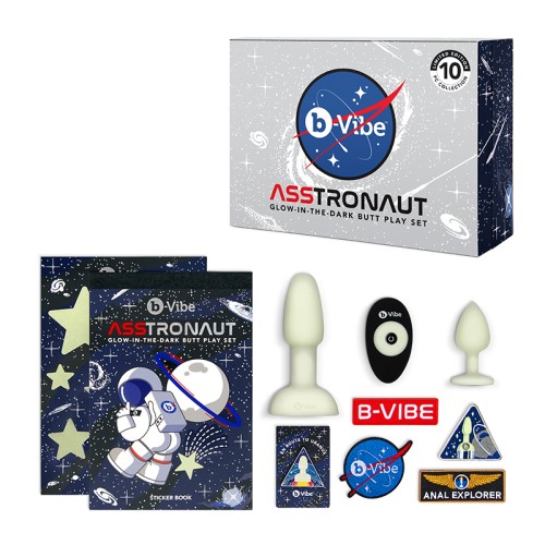 b-Vibe Asstronaut Glow-in-the-Dark Butt Play Set