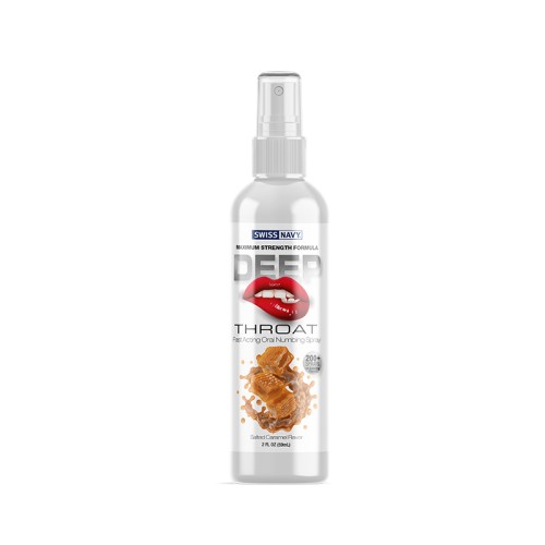 Spray Deep Throat Swiss Navy Sabor Caramelo Salado