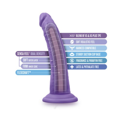 Au Naturel Bold Jack Dildo 7 in. Púrpura