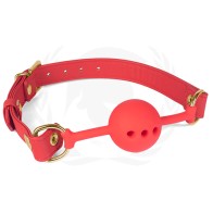 Spartacus Red Silicone Ball Gag for BDSM Play