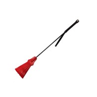 Rouge Tasseled Riding Crop for BDSM Play