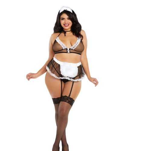 Dreamgirl Mesh Maid Costume