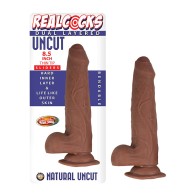 Dildo Realcocks Uncut Marrón 8.5in | Placer Realista