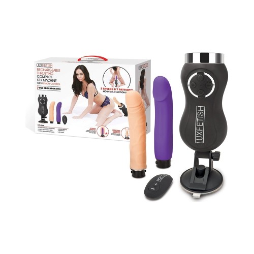 Lux Fetish Máquina de Sexo Compacta Recargable con Control Remoto