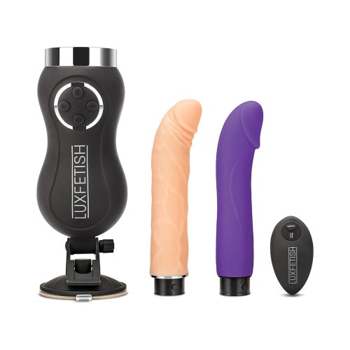 Lux Fetish Rechargeable Compact Sex Machine with Remote Control