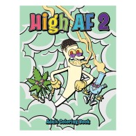 Divertido Libro de Colorear Adulto - High AF 2 para Amantes del Cannabis