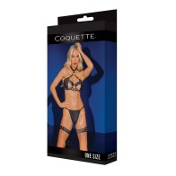 Black Label Seductive Lingerie Set with Choker