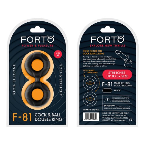 Forto F-81 Liquid Silicone Double Ring for Enhanced Performance