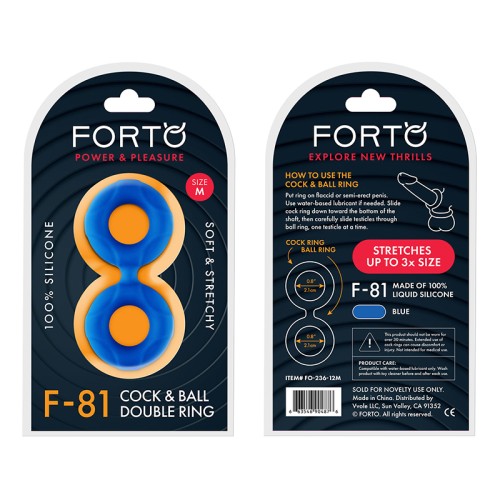 Forto F-81 Liquid Silicone Double Ring | Ultimate Stimulation