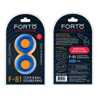 Forto F-81 Liquid Silicone Cock & Ball Double Ring