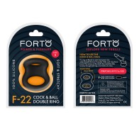 Forto F-22 Stretchy Silicone Cock & Ball D-Ring