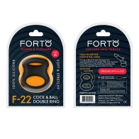 Forto F-22 Liquid Silicone Cock & Ball D-Ring Medium