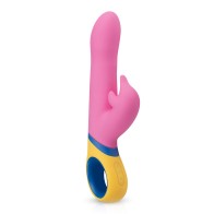 Powerful Pink Dolphin Vibrator with Motors