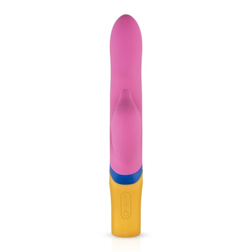 Powerful Pink Dolphin Vibrator with Motors