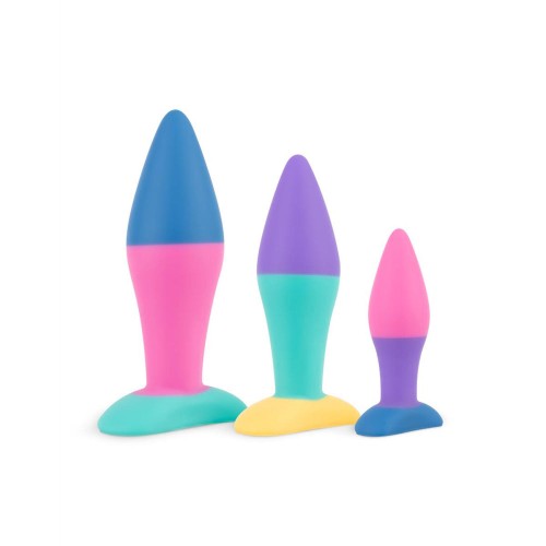 Koda 3-Piece Anal Plug Set - Colorful and Flexible