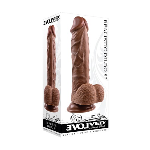 Evolved 8 in. Realistic Dildo with Balls for Lifelike Sensation