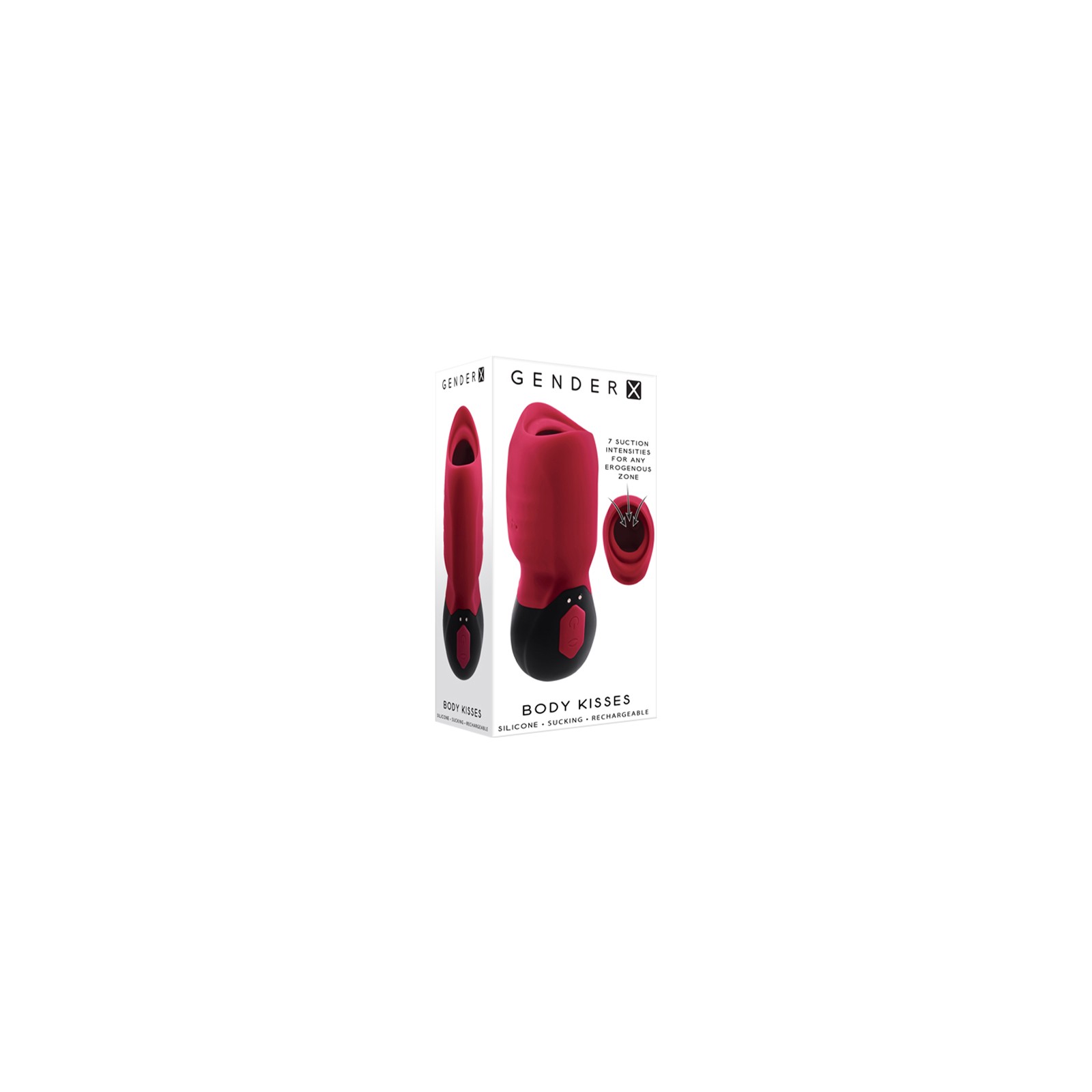 Gender X Body Kisses Rechargeable Vibrating Massager - Red