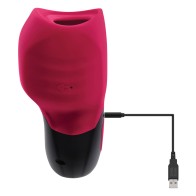 Gender X Body Kisses Rechargeable Vibrating Massager - Red