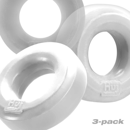 Hunkyjunk HUJ3 Anillo C Pack de 3 Blanco Hielo - Versatilidad Definitiva