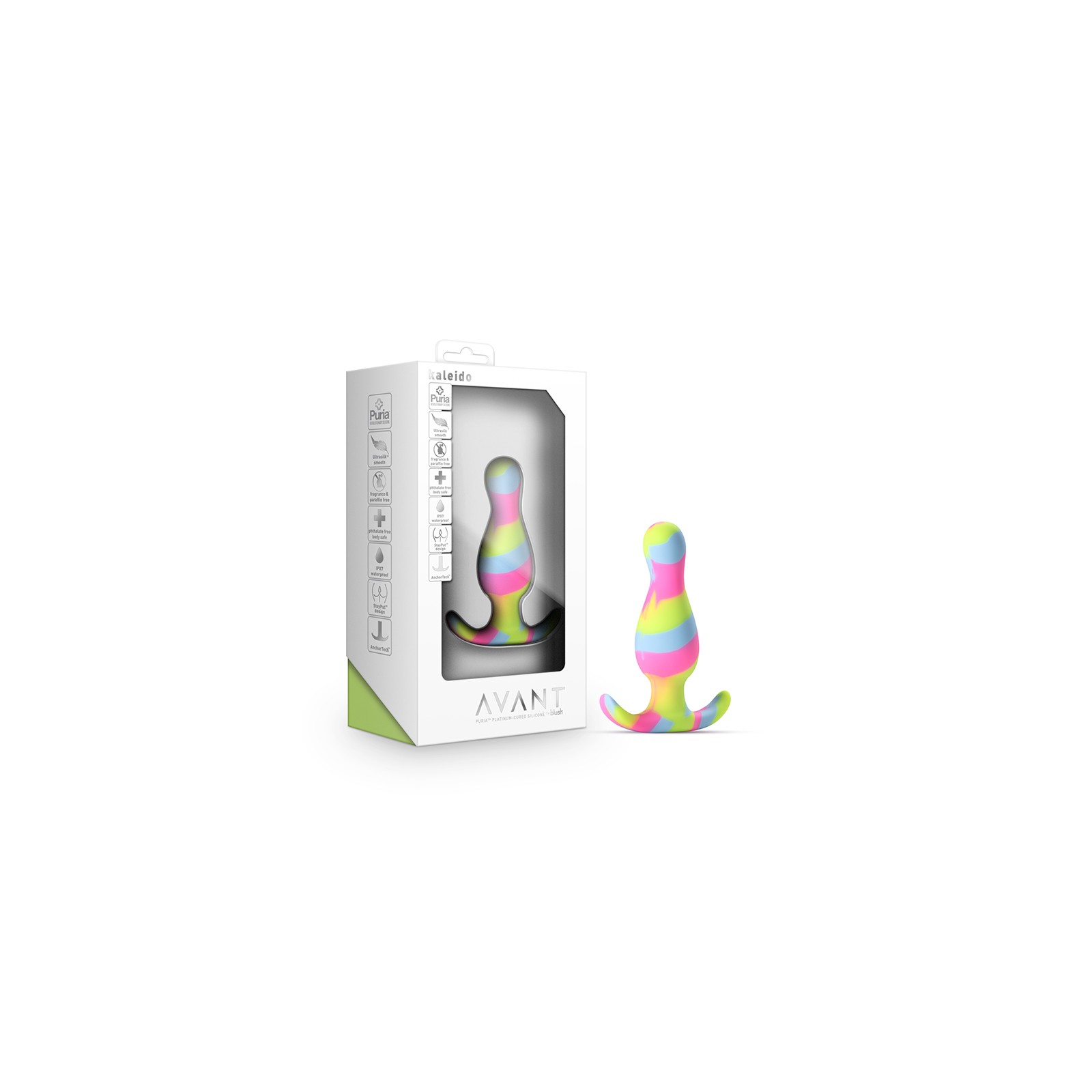 Avant Kaleido Silicone Anal Plug Lime