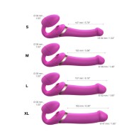 Strap-On-Me Strap-On Flexible Recargable Control Remoto Fucsia