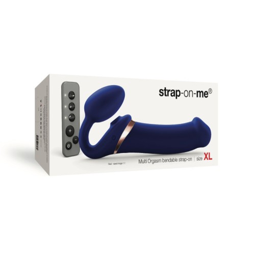 Strap-On-Me Rechargeable Remote-Controlled Multi Orgasm Bendable Strap-On XL