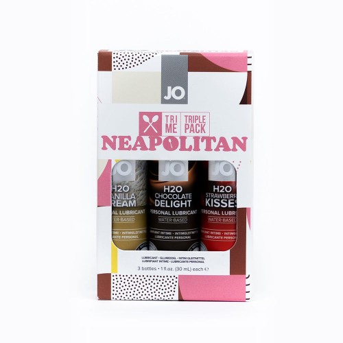 JO Tri Me Lubricantes Sabor Neapolitan 3-Pack