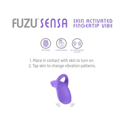 Fuzu Sensa Vibrador Recargable Activado por la Piel Púrpura