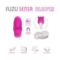 Vibrador de Punta Fuzu Sensa Activado por la Piel Rosa