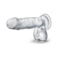 Dildo Claro de 7 Pulgadas B Yours Diamond Gleam con Bolas