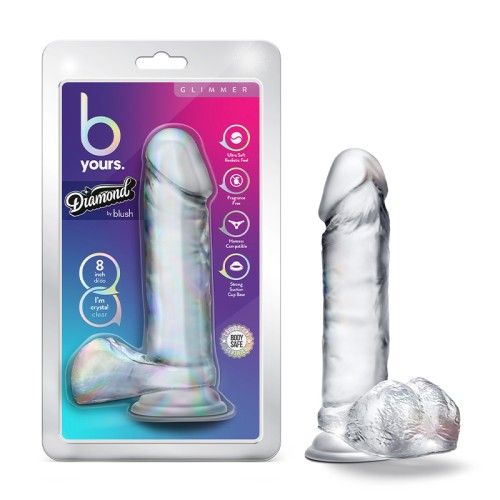 Dildo B Yours Diamond Glimmer de 8 pulgadas