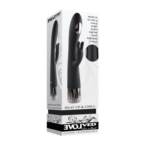 Evolved Heat Up & Chill Rechargeable Rabbit Vibrator for G-spot