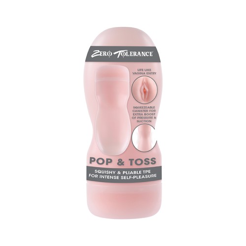 Zero Tolerance Pop & Toss Squeezable Stroker - Lifelike Pleasure