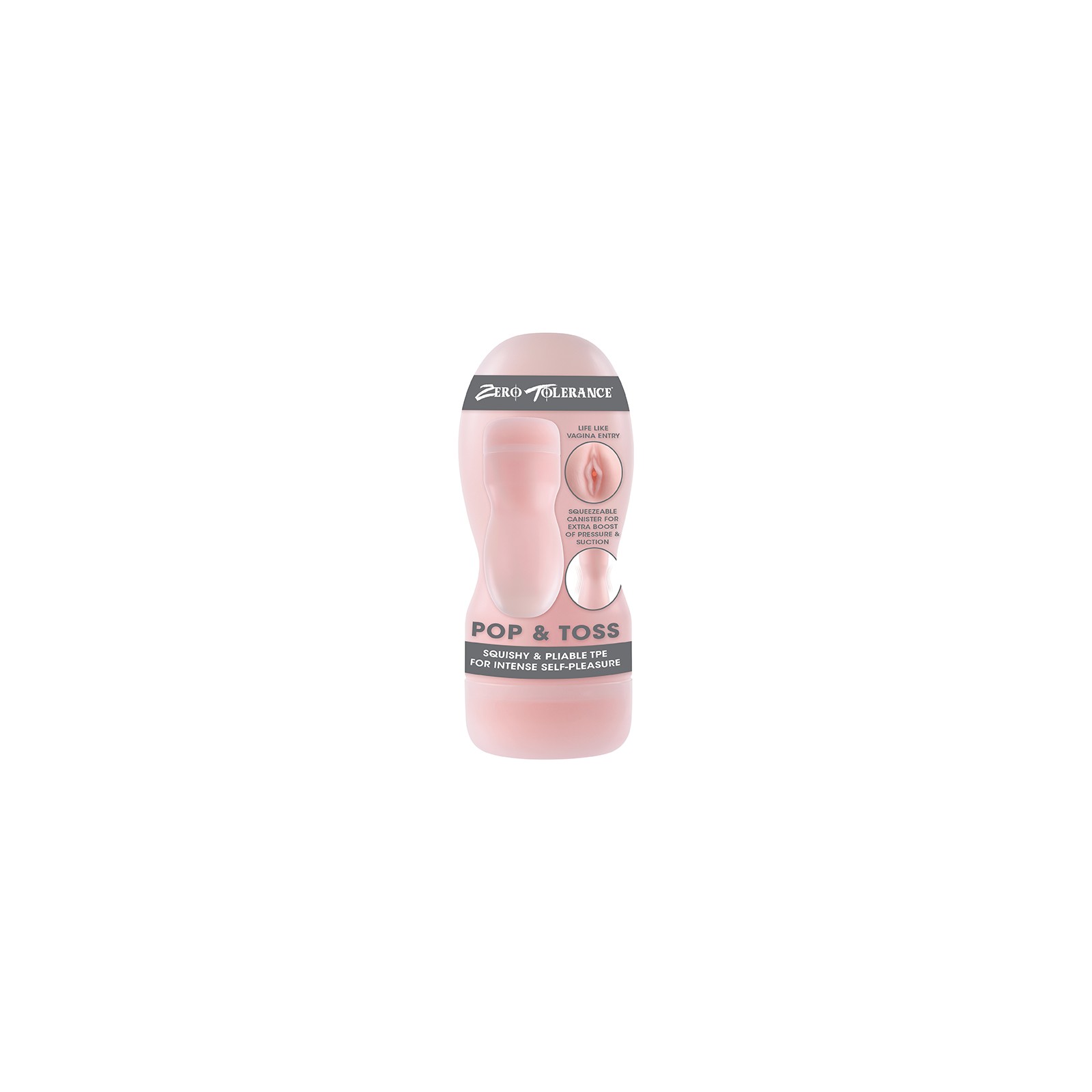 Zero Tolerance Pop & Toss Squeezable Stroker - Lifelike Pleasure