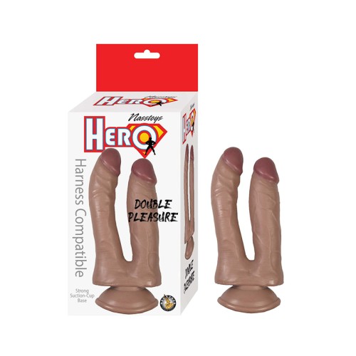 Hero Dildo Doble de Placer de Silicona