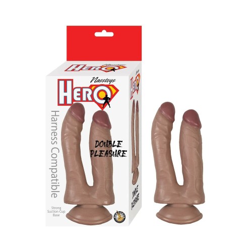 Hero Dildo Doble de Placer de Silicona