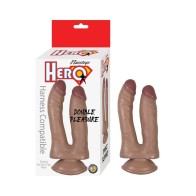 Hero Dildo Doble de Placer de Silicona