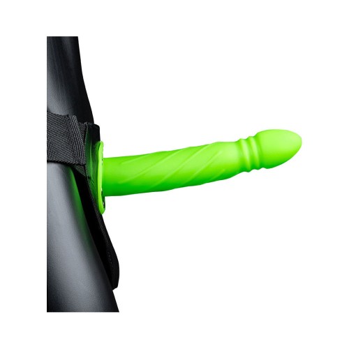 Ouch! Twisted Glow in the Dark Hollow Strap-On - Unique Pleasure Tool