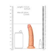 RealRock Slim Dildo with Suction Cup 6 inches