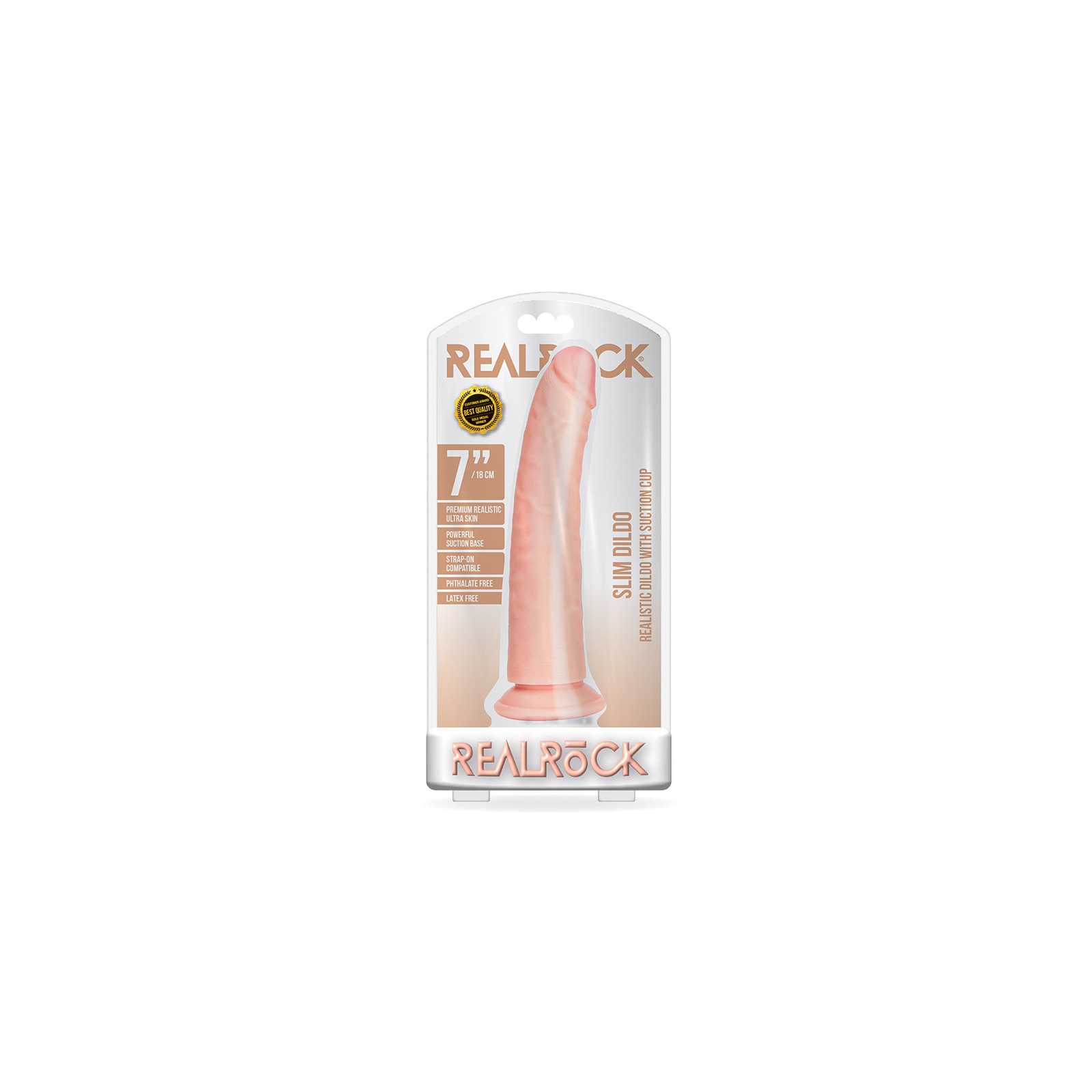 Dildo Realista Slim RealRock con Ventosa