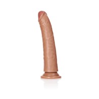 RealRock Dildo Realista Slim de 7 in. con Succión Beige