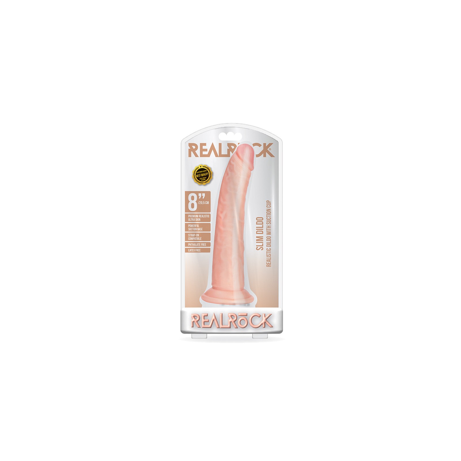 RealRock Realistic Slim Dildo with Suction Cup