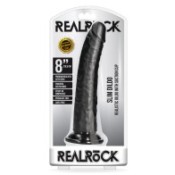 Dildo Slim Realista RealRock con Base de Succión