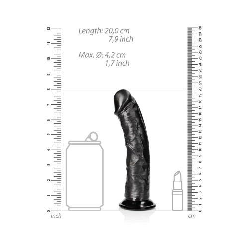 Dildo Curvado Realista de 7" con Ventosa