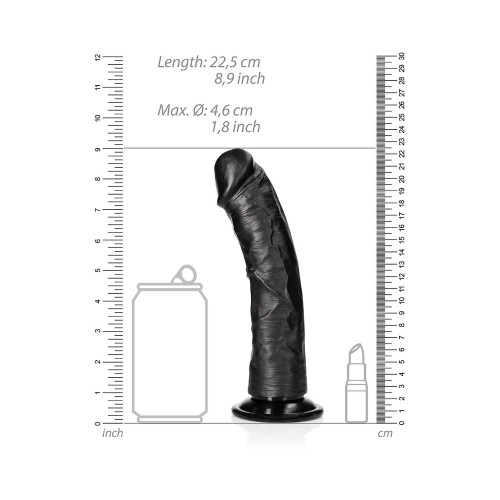 RealRock 8 in Curved Dildo with Suction Cup