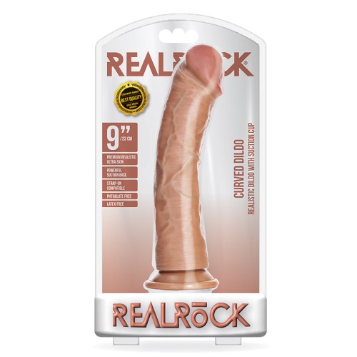 Dildo Curvado RealRock 9 in. - Estimulación G-Spot Ultima