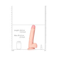 Dildo Recto RealRock de 12 Pulgadas - Placer Realista