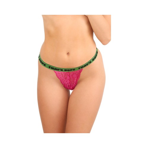 Fantasy Lingerie Vibes Set de Tanga de Encaje Trippy Vibes 3 Piezas