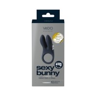 VeDO Bunny Rechargeable Vibrating C-Ring - Black Pearl